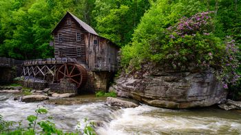 The iconic Babcock state park gristmill.